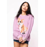 Queen of Sparkles Light Purple Corgi Sweatshirt