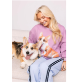 Queen of Sparkles Light Purple Corgi Sweatshirt