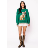 Queen of Sparkles Green French Bulldog Sweatshirt