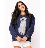 Queen of Sparkles Navy Golden Retriever Sweatshirt