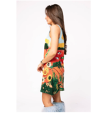 Queen of Sparkles Farm With Knit Sunflowers Tank Dress