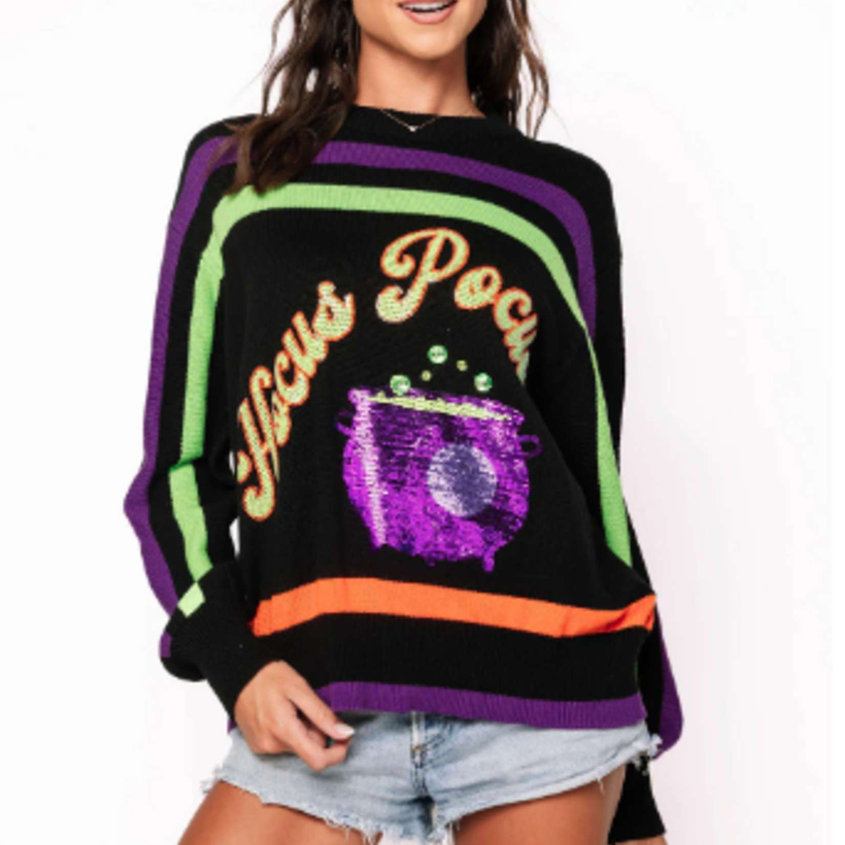 Queen of Sparkles Hocus Pocus Sweater