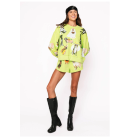 Queen of Sparkles Lime Green Halloween Dogs Shorts