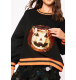 Queen of Sparkles Black Halloween Pumpkin Candy Bucket Sweatshirt