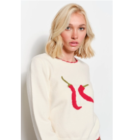 Chili Print Sweater