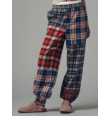 Plaid Patchwork Boho Jogger