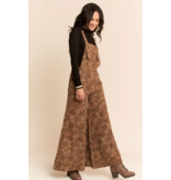 Leopard Wide Leg Overalls