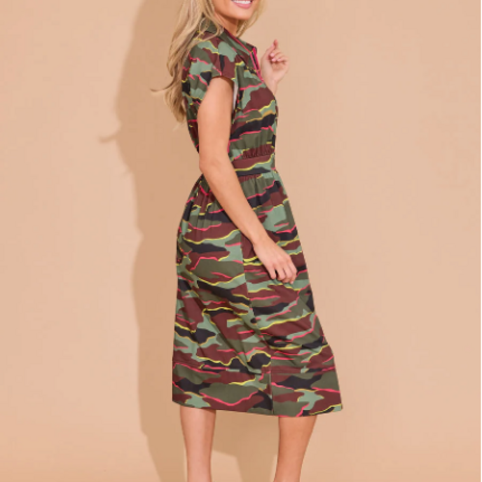 Alden Adair Belle Dress Neon Camo