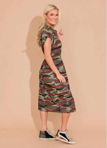 Alden Adair Belle Dress Neon Camo