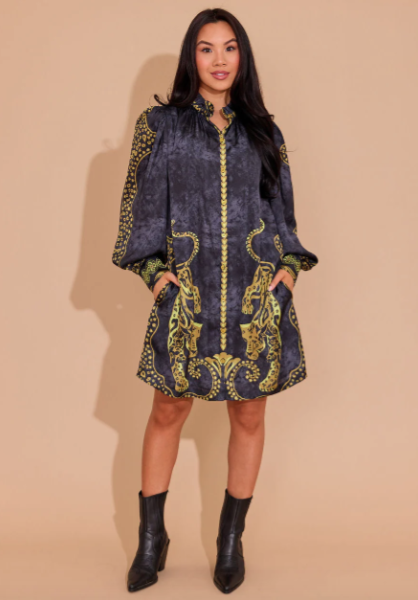 Alden Adair Nora Dress Pouncing Panther