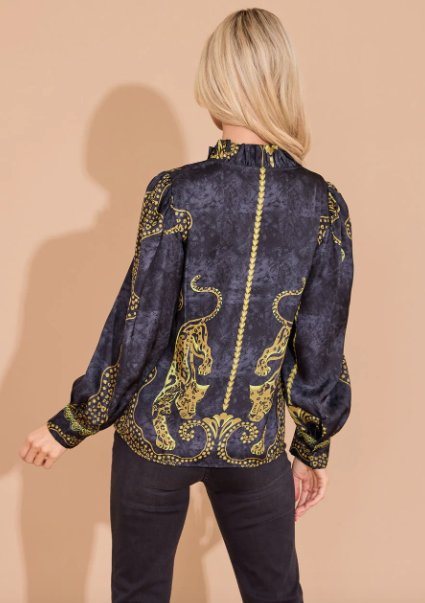 Alden Adair Phoebe Top Pouncing Panther