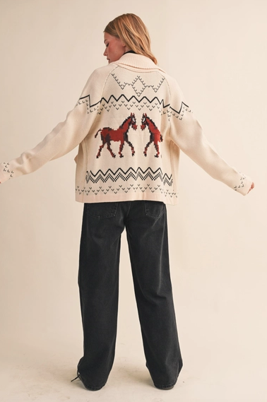 Horse Knit Cardigan