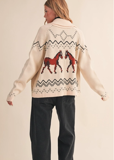 Horse Knit Cardigan