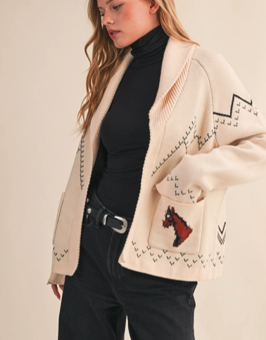 Horse Knit Cardigan