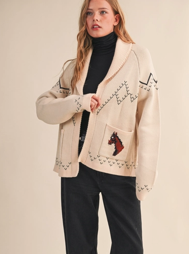 Horse Knit Cardigan
