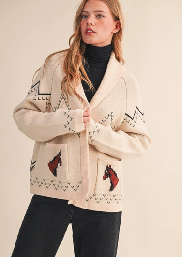 Horse Knit Cardigan