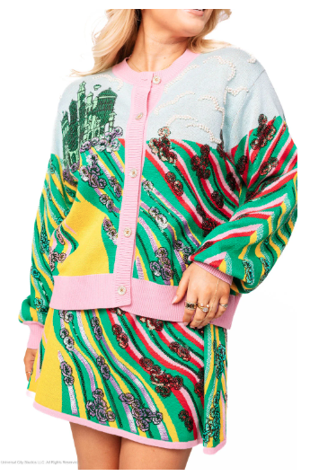 Queen of Sparkles Licensed Yellow Brick Road to Oz Button Up Cardigan