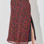 Cherry Print Maxi Skirt