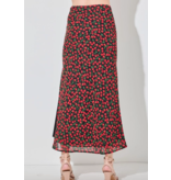 Cherry Print Maxi Skirt