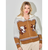 Cow Print Sweater