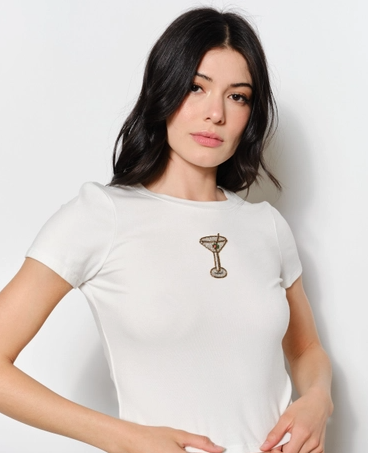 Gemma Martini Bead Tee