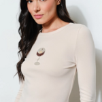 Colleen Espresso Martini Beaded Top