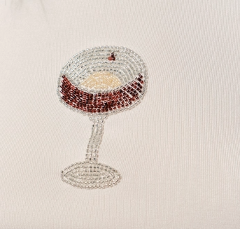 Colleen Espresso Martini Beaded Top