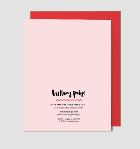 Martini Tipsy Santa Holiday Card