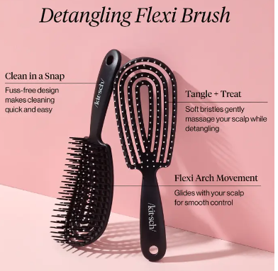Detangling Flexi Brush - Black