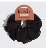 Pleated Scrunchie - Halloween Black