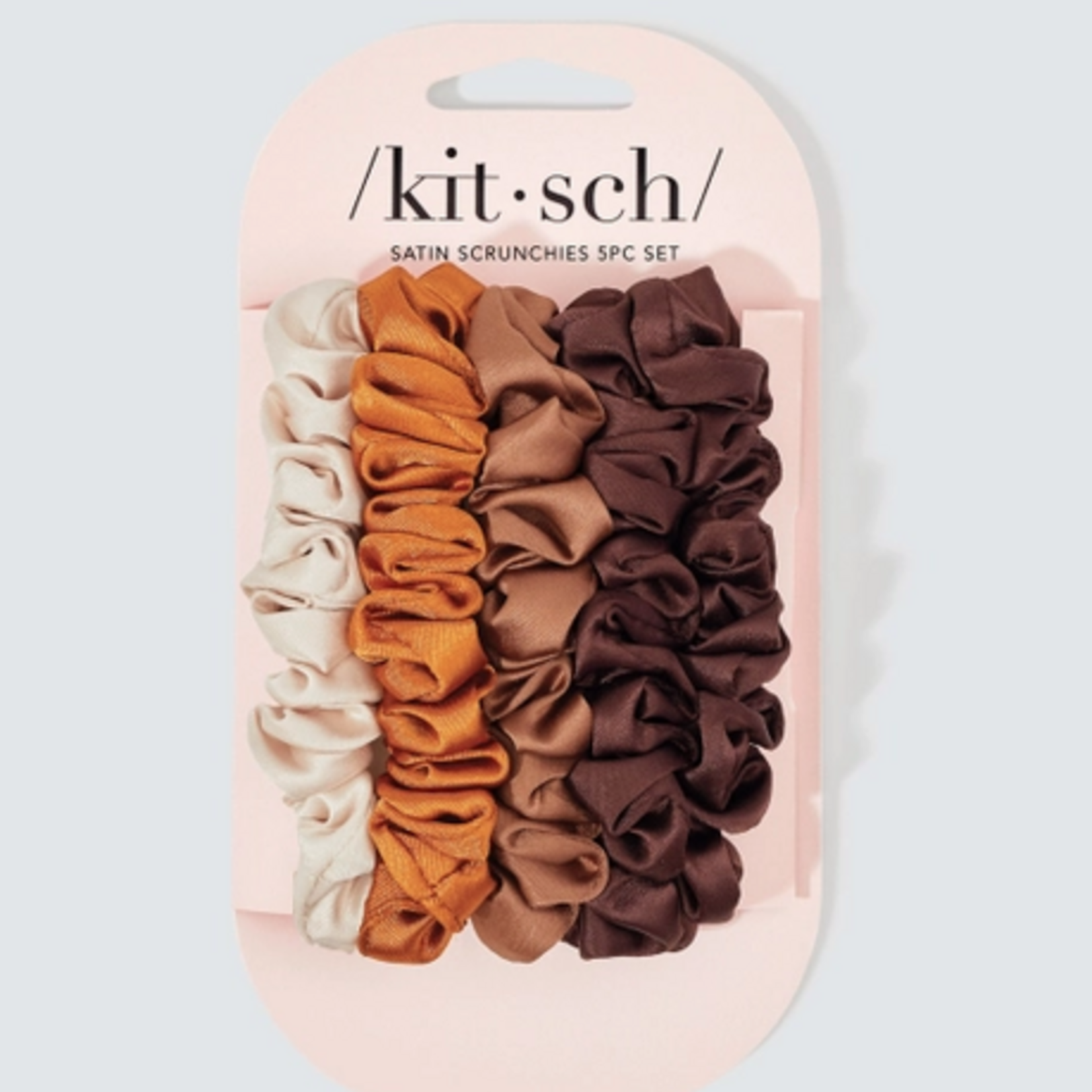 Satin Petite Scrunchies 5pc Set- Sedona