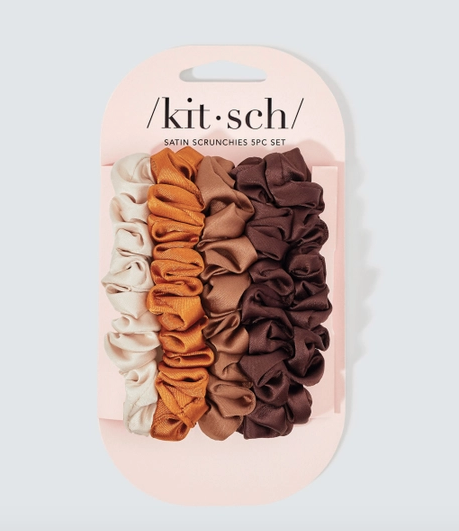 Satin Petite Scrunchies 5pc Set- Sedona