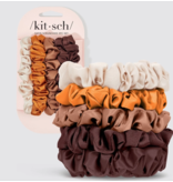 Satin Petite Scrunchies 5pc Set- Sedona