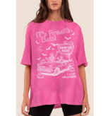 Its Freakin Bats Oversized Mineral Graphic Tee
