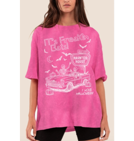 Its Freakin Bats Oversized Mineral Graphic Tee