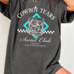 Cowboy Tears Oversized Graphic Tee