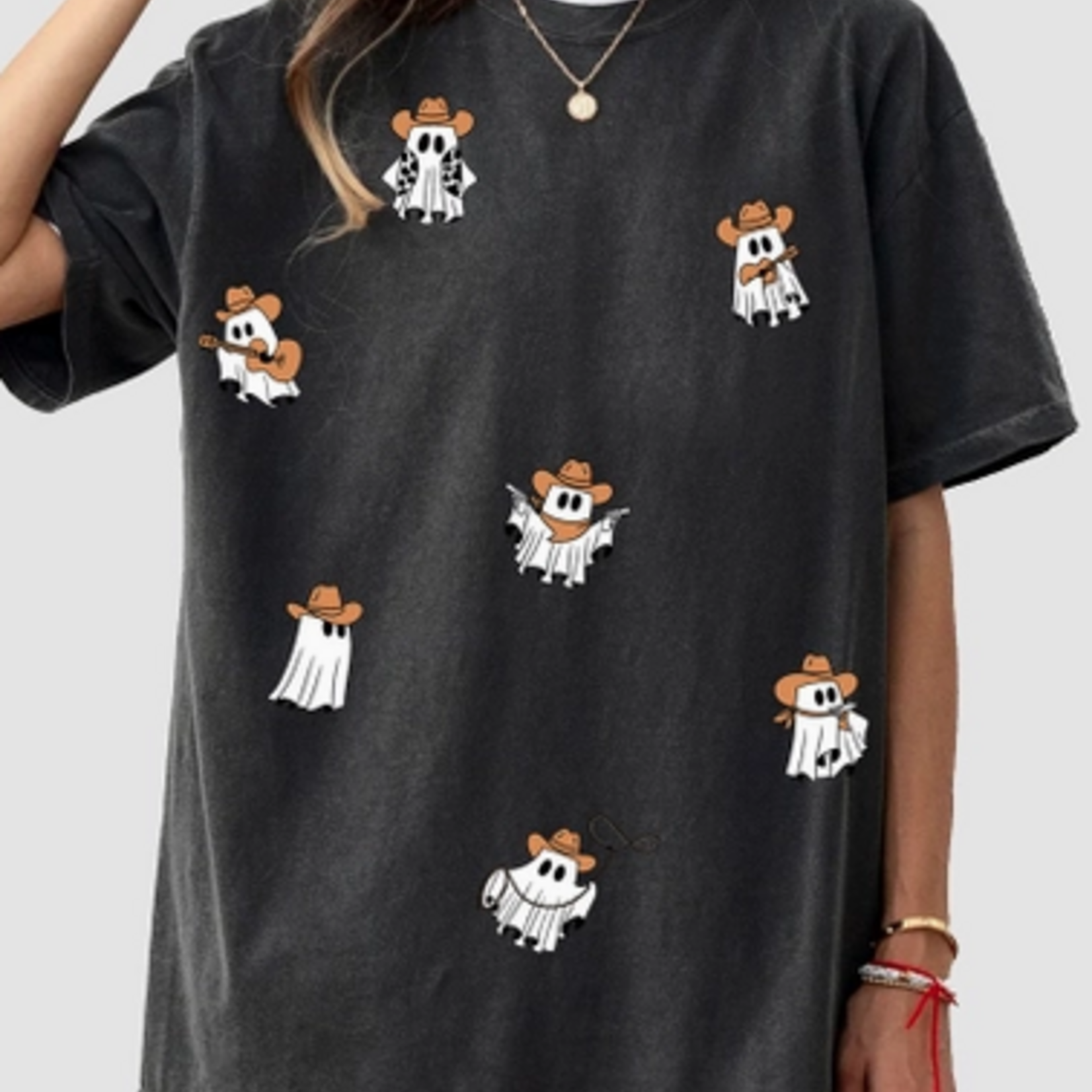 Cowboy Ghosts Oversized Graphic Tee