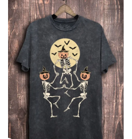 Pumpkin Skeletons Graphic Tee