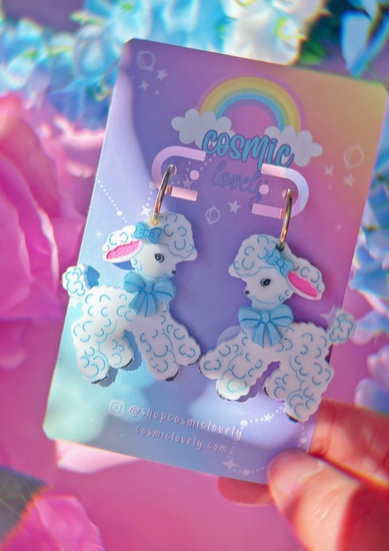 Vintage Inspired Cutie Lamb Earrings