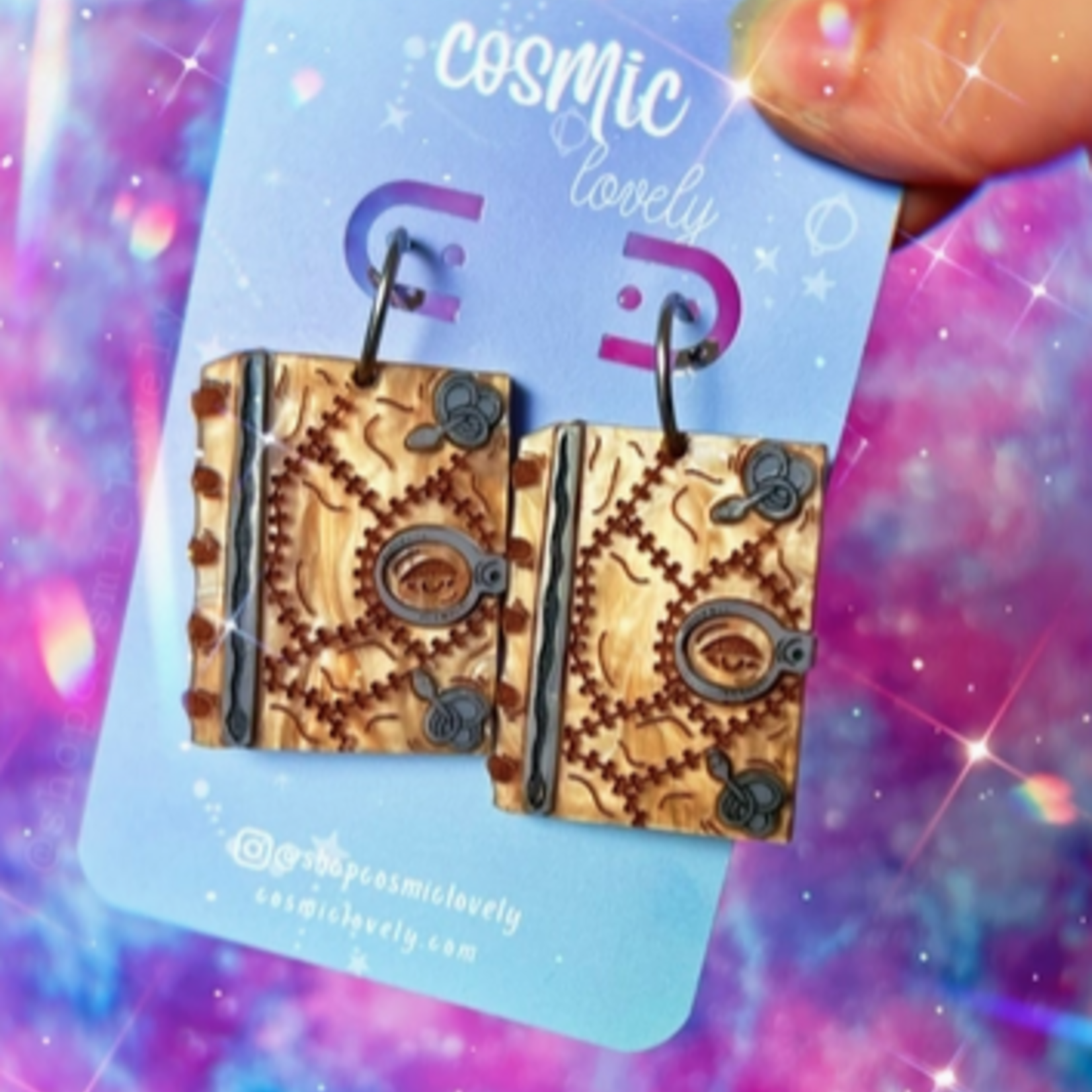 Witchcraft Book Earrings