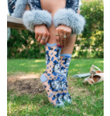 Casper and Trees Sheer Crew Sock