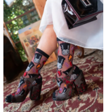 Bride of Frankenstein Shimmer Sheer Crew Sock
