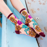 Gem Garden Sheer Crew Sock