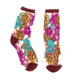 Gem Garden Sheer Crew Sock