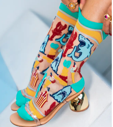 Jaws 50th Anniversary Sheer Crew Sock