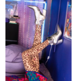 Pink Pop Leopard Print Sheer Tights
