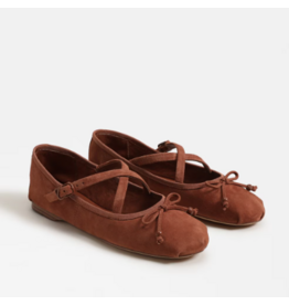 Zuri Strap Ballet Flat Rich Cognac