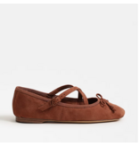 Zuri Strap Ballet Flat Rich Cognac