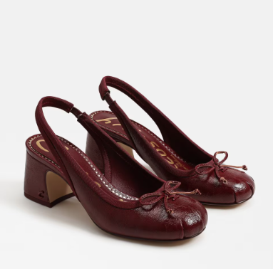 Diane Slingback Ballet Heel Chainti  Patent
