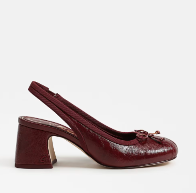 Diane Slingback Ballet Heel Chainti  Patent